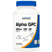 Nutricost Alpha GPC Capsules (600mg) - Supports Brain Function, Non-GMO, Gluten-Free, Vegetarian - 120 Capsules
