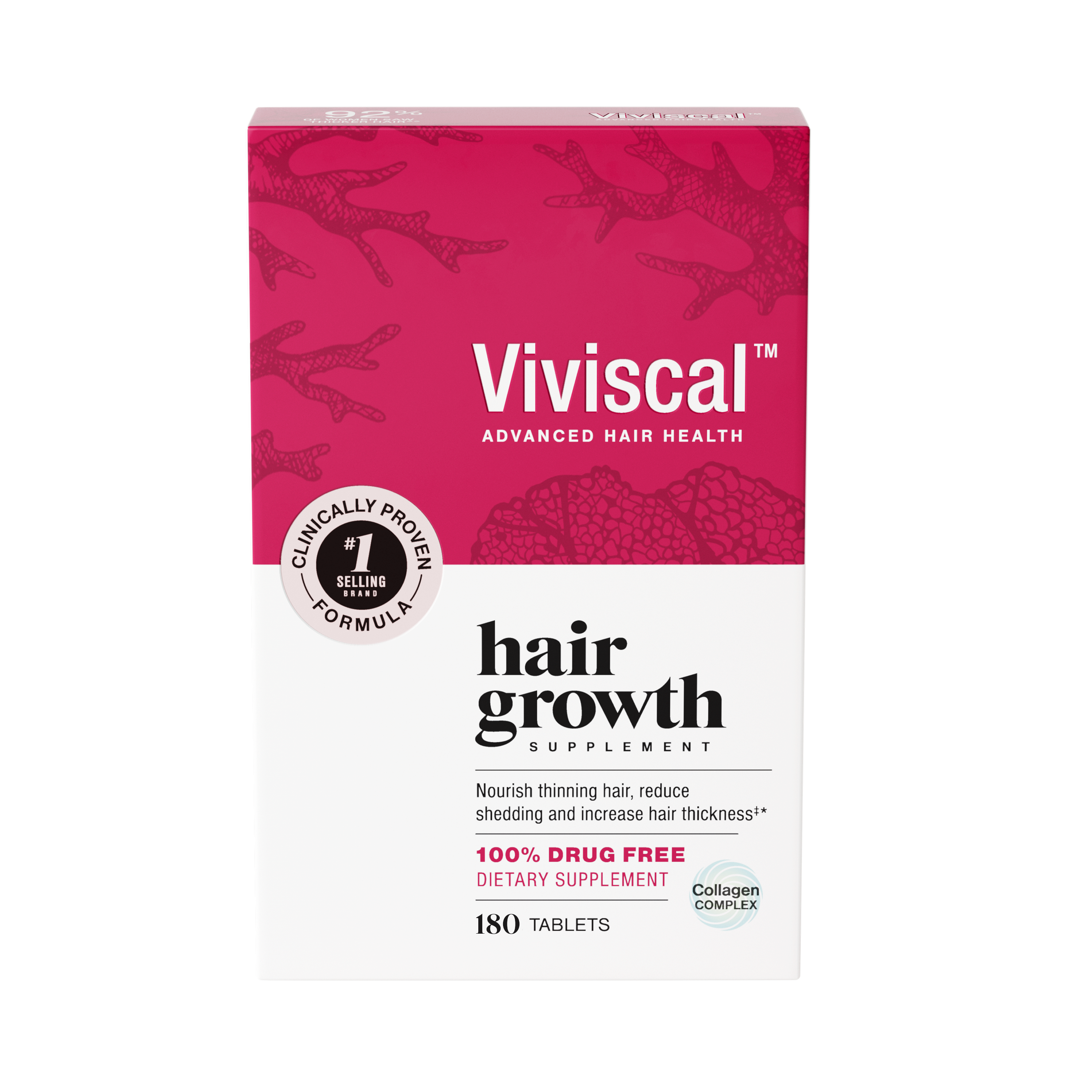Viviscal Advanced  Hair Growth Supplements For Women | Effective Hair Loss Solutions for Women - 180 Tablets (3 Month Supply)