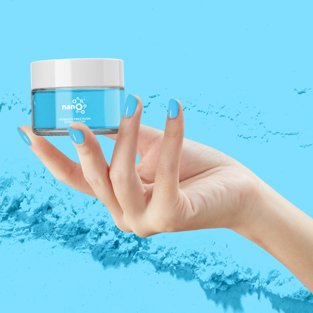 D2550 – Aquamarine Nail Dipping Powder – 28gm | Long-Lasting Aqua Blue Dip Powder Nails | Nail Dipping System UAE