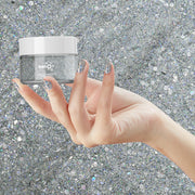 D 2586 Silver Shadow Nail Dipping Powder – 28gm | Long-Lasting Silver Shimmer Dip Powder Nails