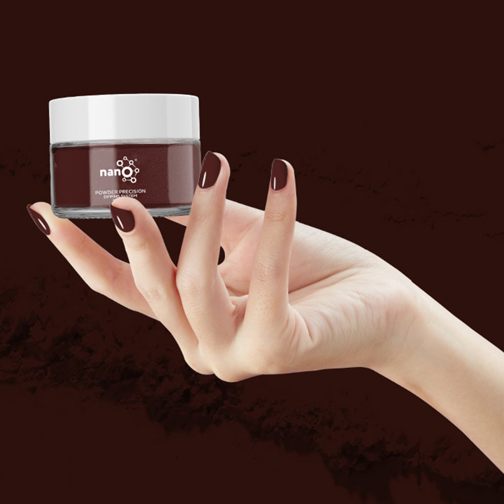 D 2598 Deep Earth Brown Nail Dipping Powder – 28gm | Rich Chocolate Brown Dip Powder Nails | Nail Dipping System