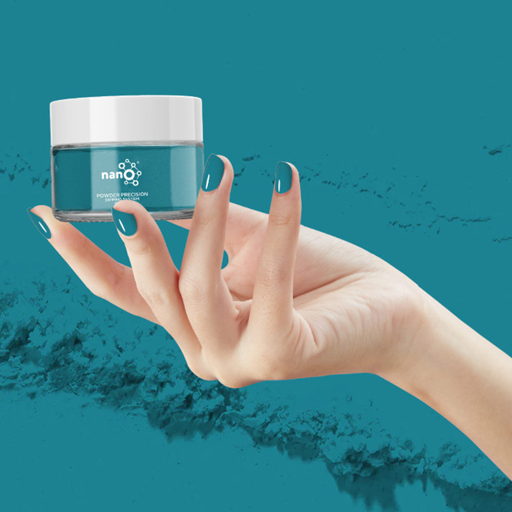D 2606 Ocean Depth Nail Dipping Powder – 28gm | Deep Teal Blue Dip Powder Nails | Nail Dipping System