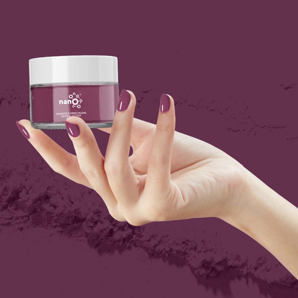 D 2620 Plum Indulgence Nail Dipping Powder – 28gm | Deep Plum Dip Powder Nails | Nail Dipping System