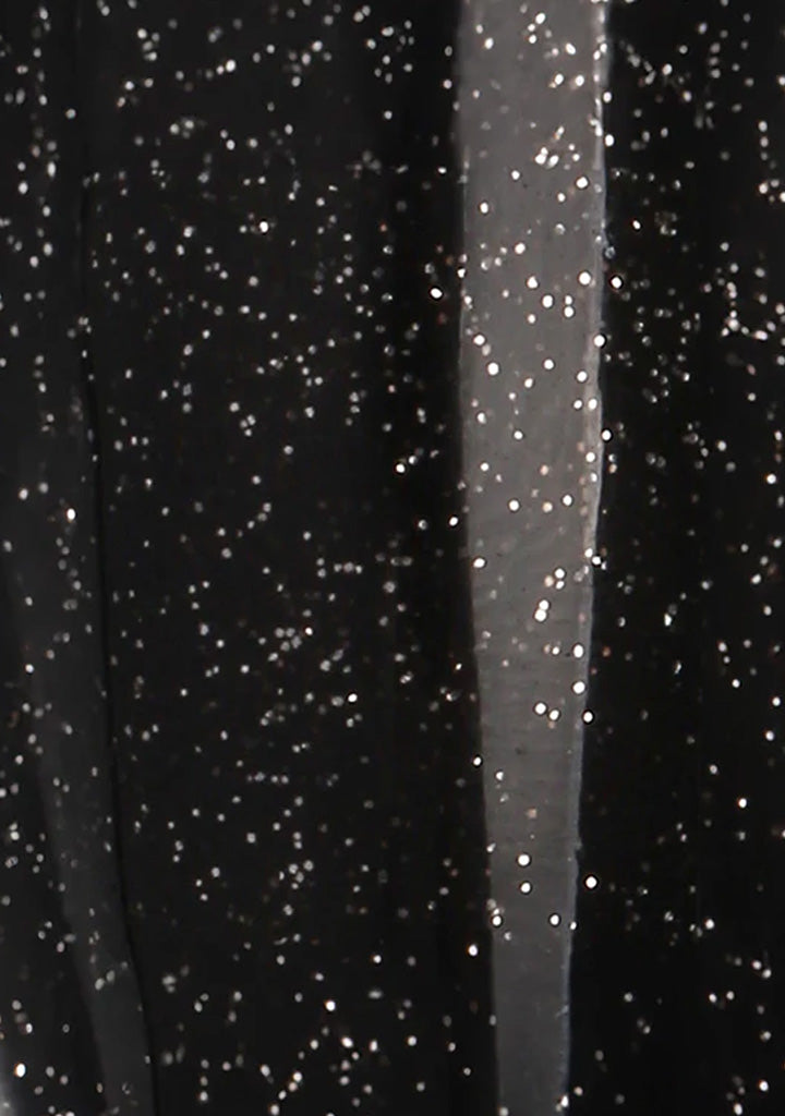 L 2633 – Nightfall Nebula Nail Polish – 15ml | High Gloss, Gel Like Finish Black Glitter Nail Polish | Black Glitter Nail Lacquer