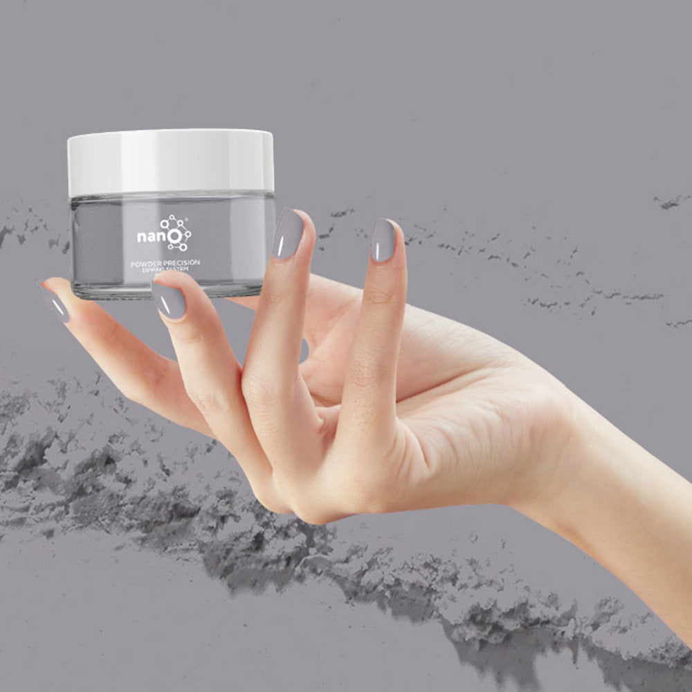 D 2634 Soft Pewter Nail Dipping Powder – 28gm | Silvery Grey Dip Powder Nails | Nail Dipping System
