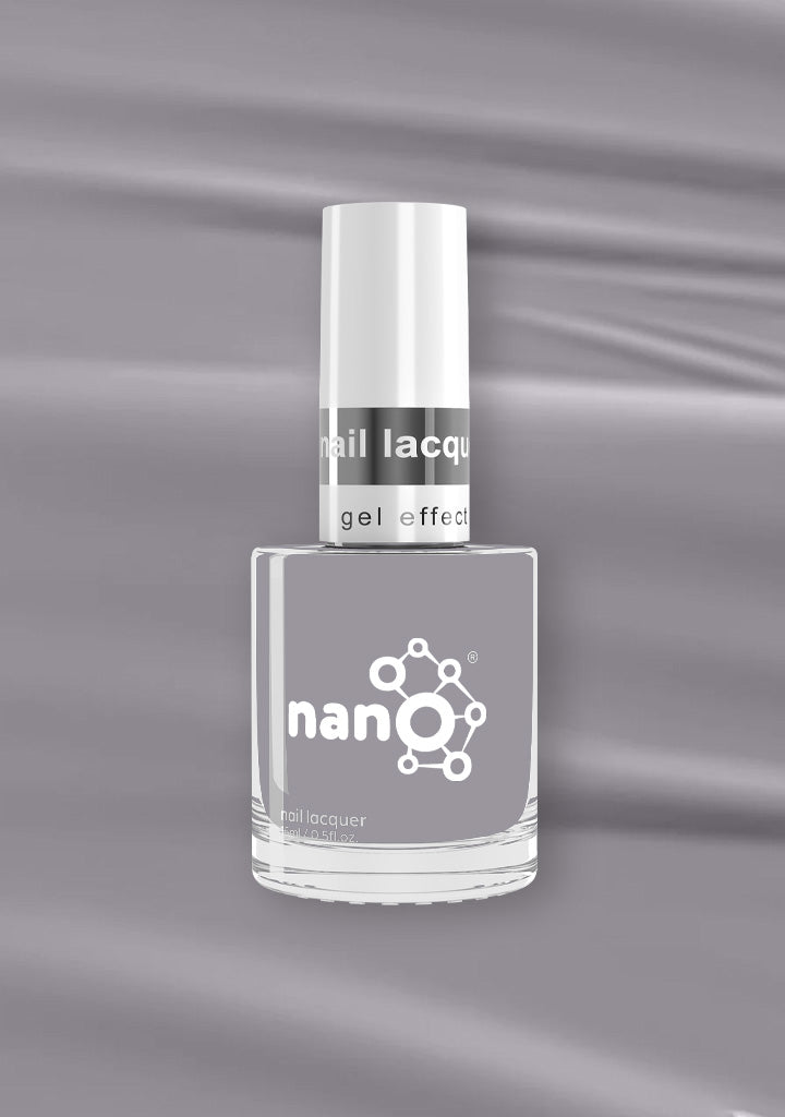 L 2634 – Soft Pewter Nail Polish – 15ml | High Gloss, Gel Like Finish Metallic Gray Nail Polish | Elegant Silver-Gray Nail Lacquer