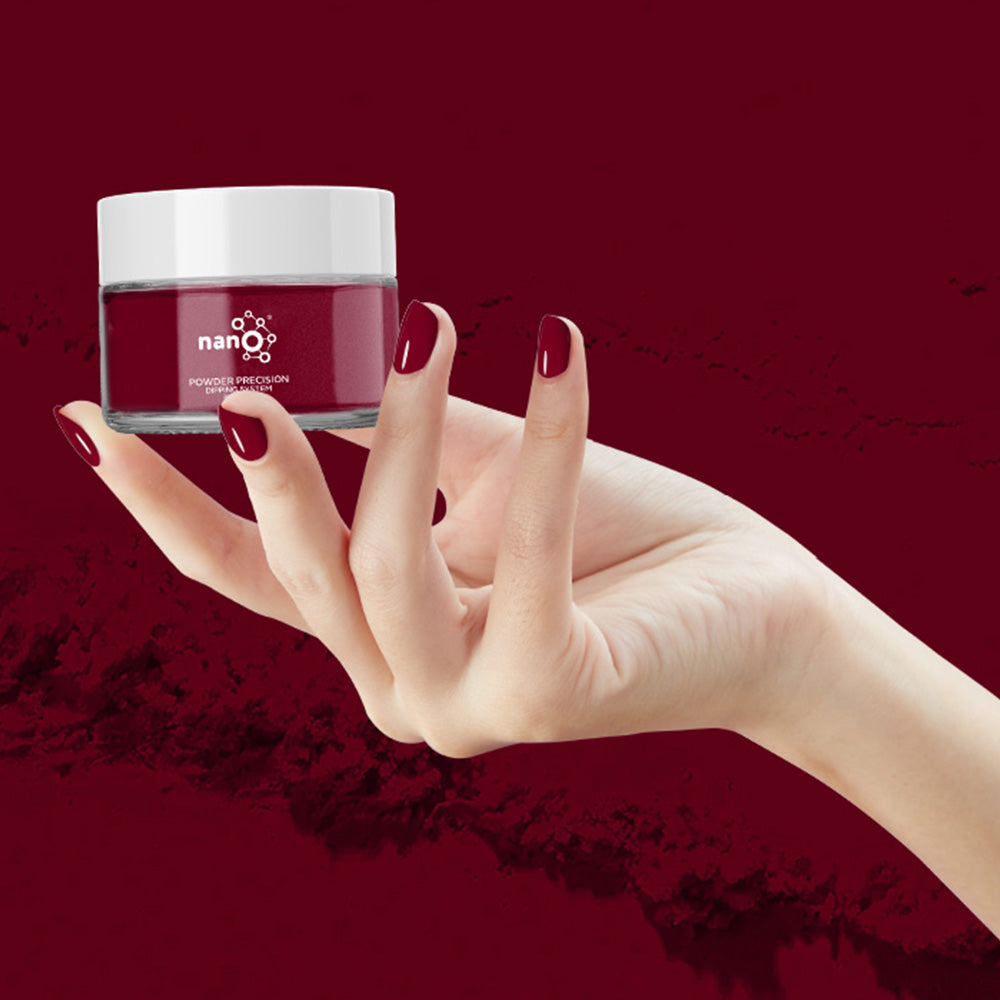 D 2641 Berry Blaze Nail Dipping Powder – 28gm | Deep Berry Red Dip Powder Nails | Nail Dipping System