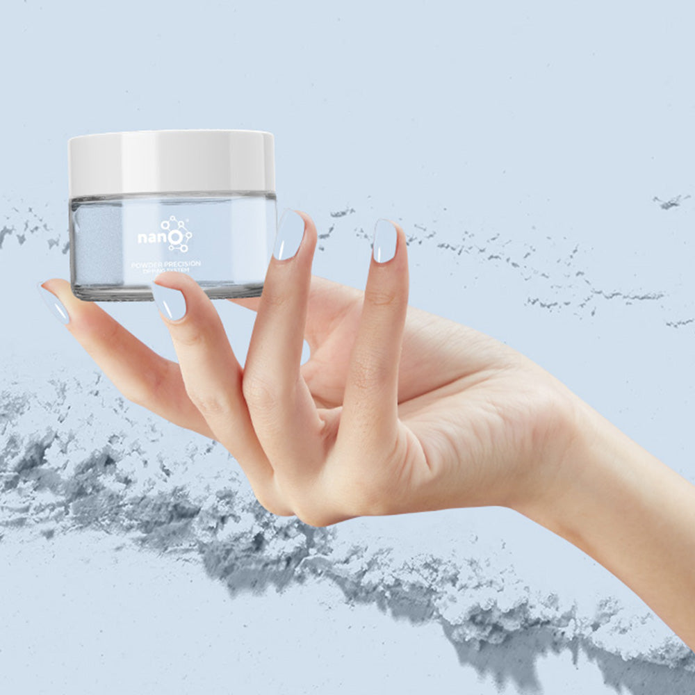 D 2662 Crystal Blue Nail Dipping Powder – 28gm | Icy Pastel Blue Dip Powder | Nail Dipping System