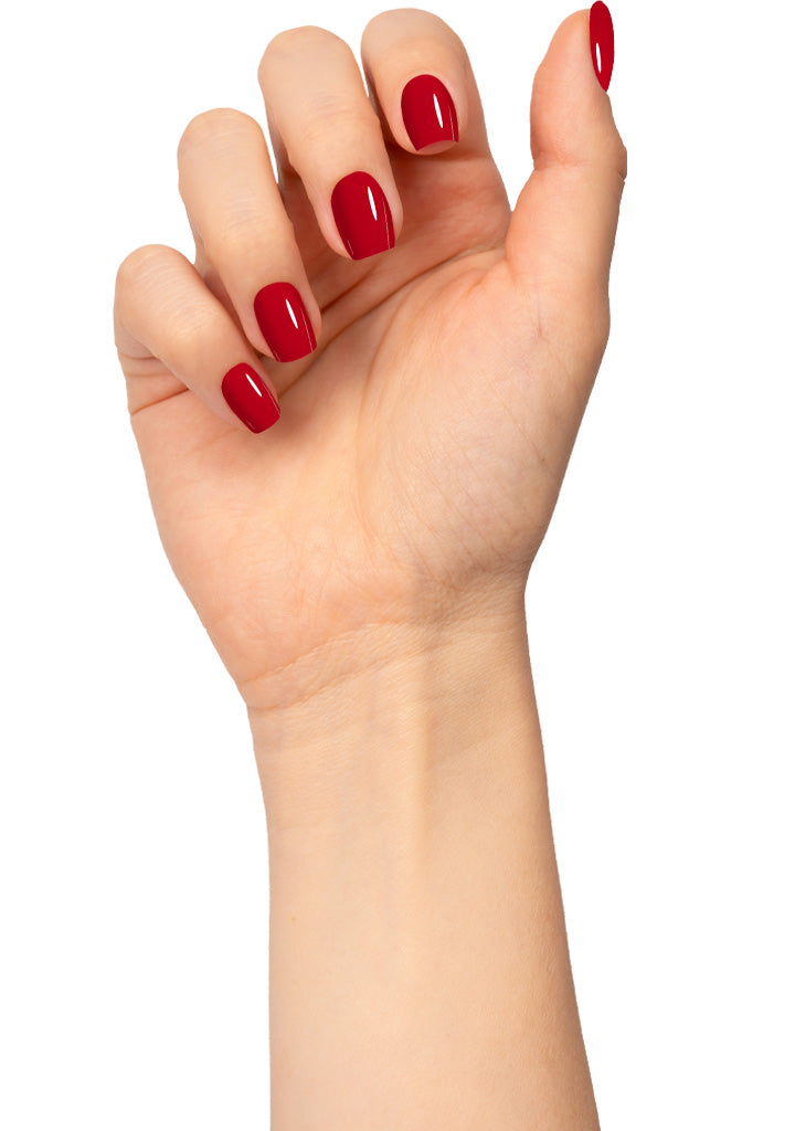 L 2695 – Deep Red Nail Polish – 15ml | High Gloss, Gel Effect Classic Red Nail Polish | Deep Red Nail Lacquer