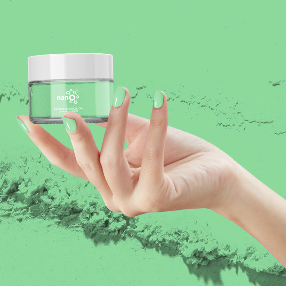 D 2758 Mint Frost Nail Dipping Powder – 28gm | Light Frosted Mint Dip Powder | Nail Dipping System