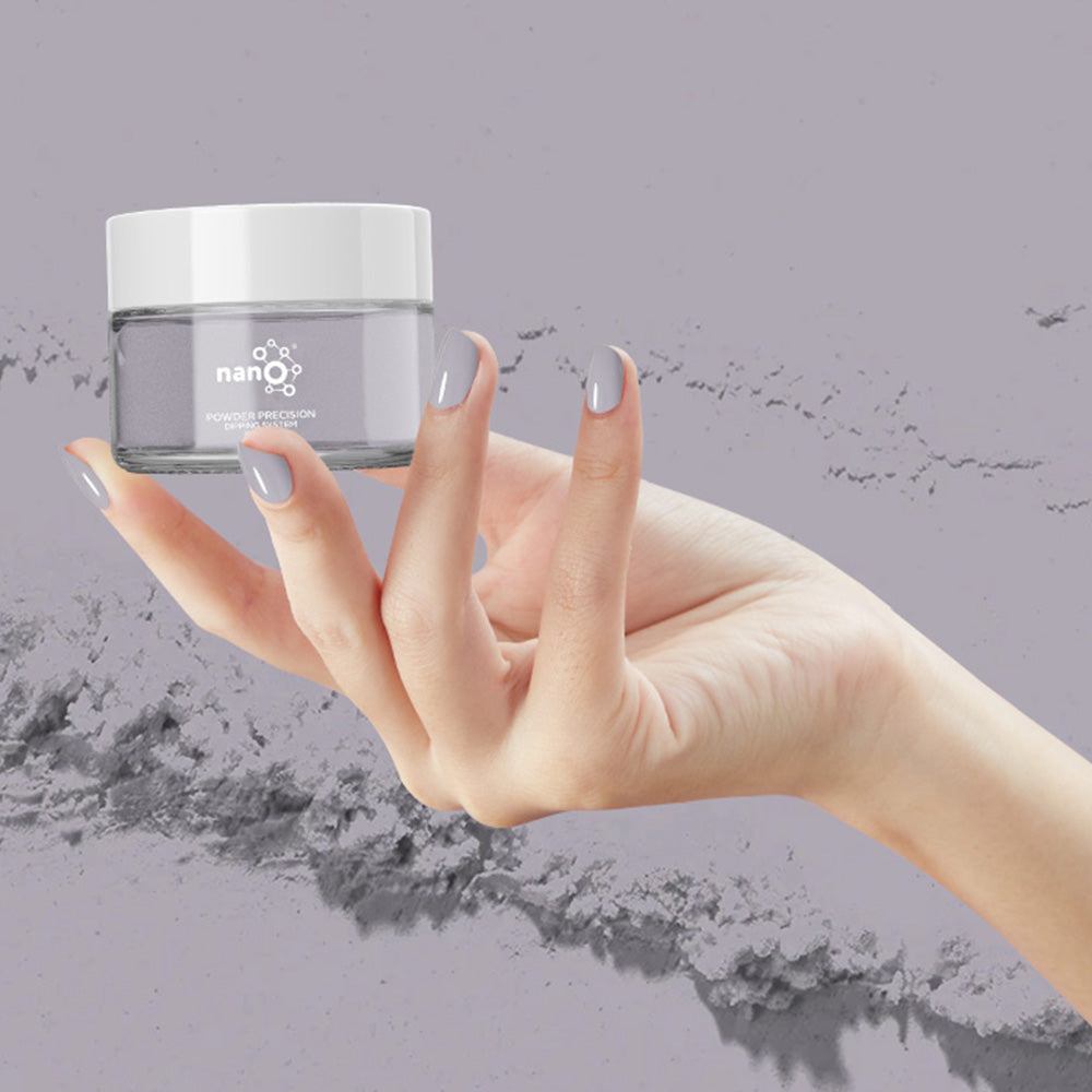 D 2816 Ghost Gray Nail Dipping Powder – 28gm | Soft Cool Gray Dip Powder | Nail Dipping System