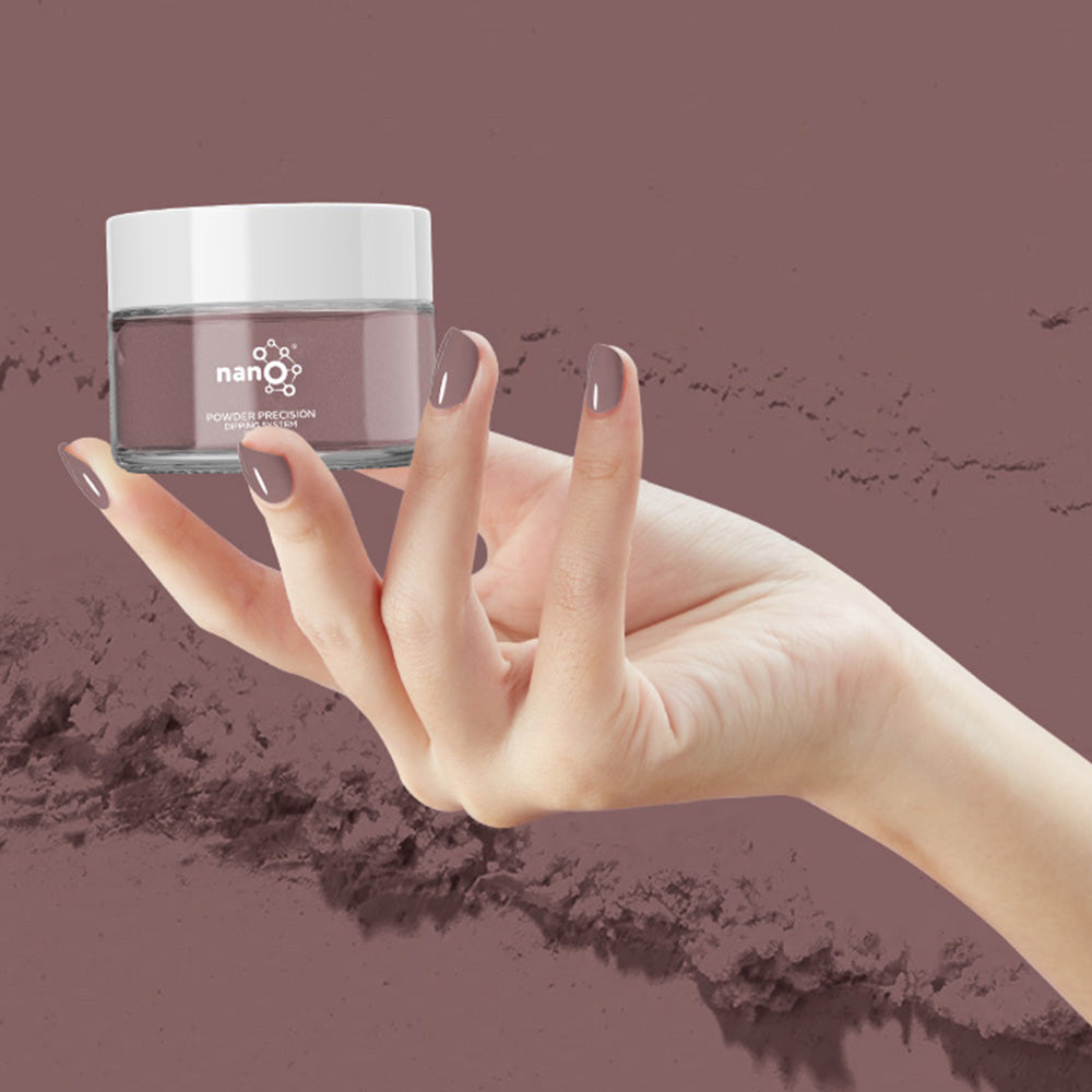 D 2821 Rosey Brown Nail Dipping Powder – 28gm | Warm Earthy Brown Dip Powder | Nail Dipping System