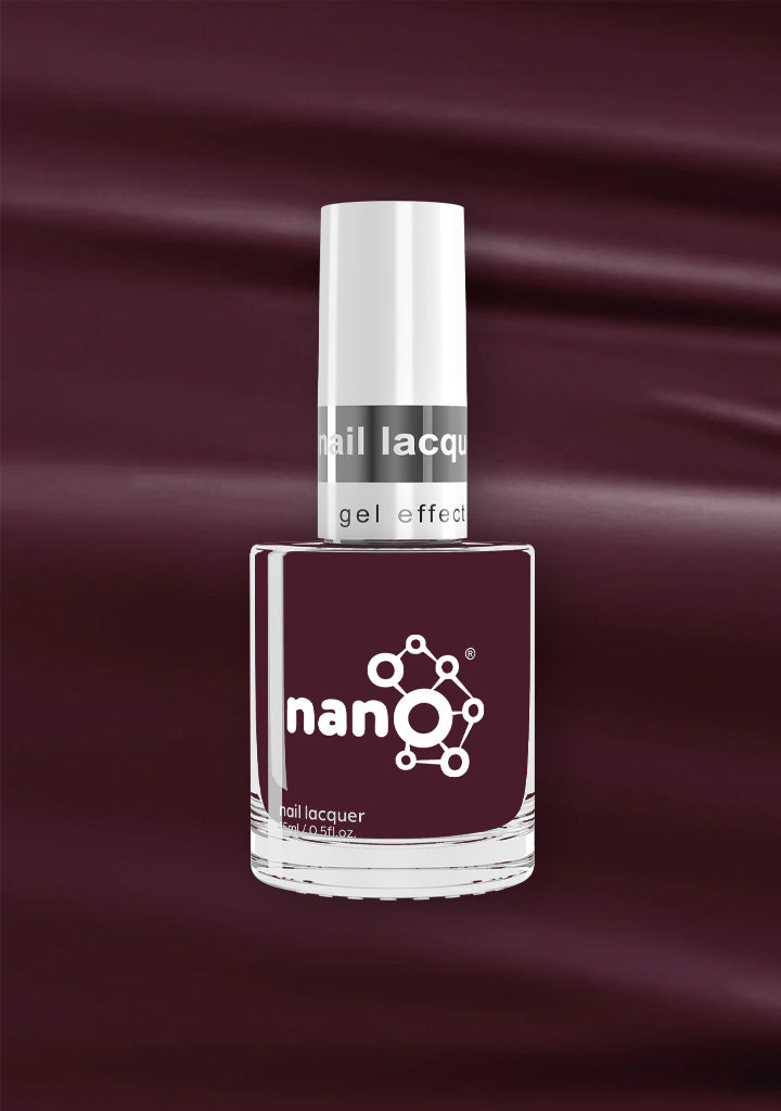 L 2835 – Burgundy Shadow Nail Polish – 15ml | High Gloss, Gel Like Finish Deep Burgundy Nail Polish | Mysterious Dark Red Nail Lacquer