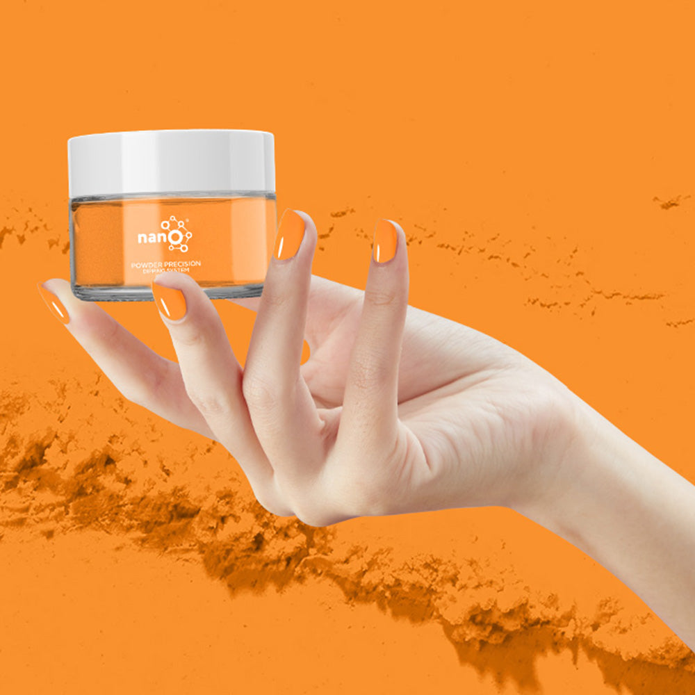 D 2884 Vibrant Tangerine Nail Dipping Powder – 28gm | Bold Orange Dip Powder | Nail Dipping System UAE