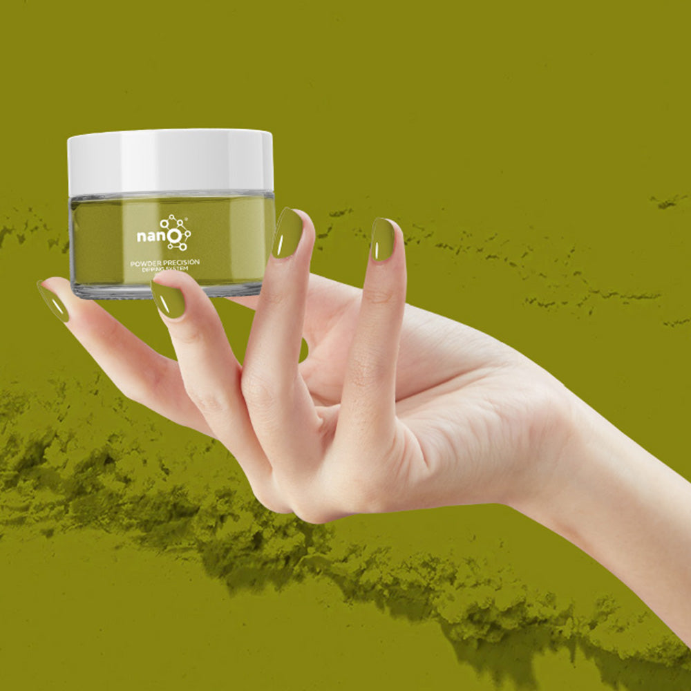D 2894 Deep Olive Nail Dipping Powder – 28gm | Earthy Green Dip Powder | Nail Dipping System
