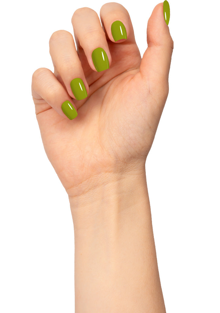 L 2894 – Deep Olive Nail Polish – 15ml | High Gloss, Gel Like Finish Earthy Green Nail Polish | Olive Green Nail Lacquer
