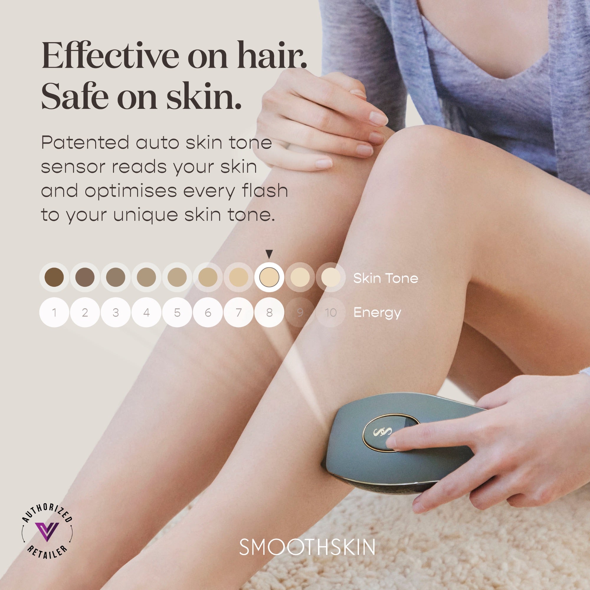 SmoothSkin Pure Adapt - Powerful IPL Hair Removal Device