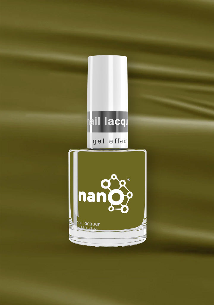 L 2906 – Olive Brown Nail Polish – 15ml | High Gloss, Gel Like Finish Earthy Olive Green Nail Polish | Warm Brown-Green Nail Lacquer