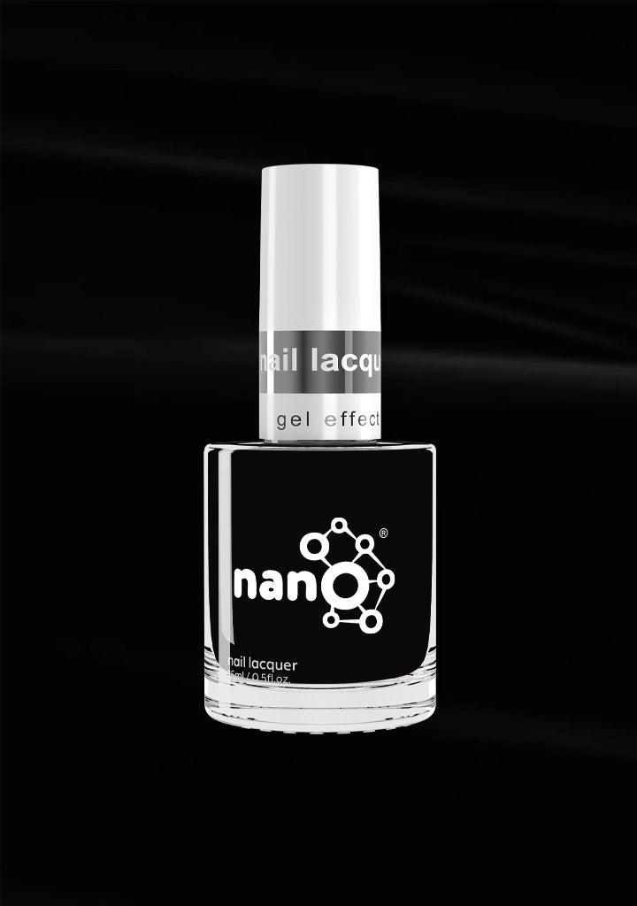 L 2922 Charcoal Black Nail Polish – 15ml | High Gloss, Gel Like Finish Smoky Black Nail Polish | Bold Black Nail Lacquer