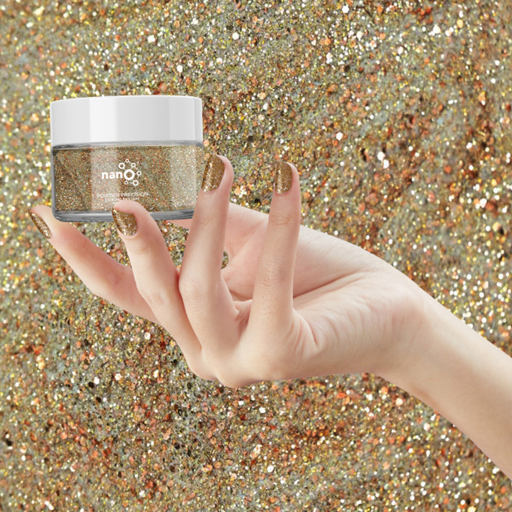 D 2931 Butterscotch Burst Nail Dipping Powder – 28gm | Golden Glitter Dip Powder | Nail Dipping System