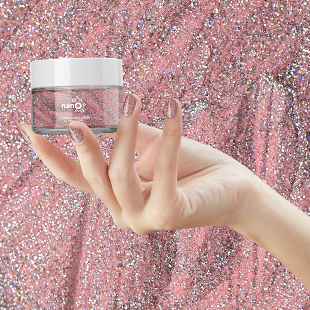 D 2932 Twinkling Tulip Nail Dipping Powder – 28gm | Sparkling Pink Dip Powder | Nail Dipping System