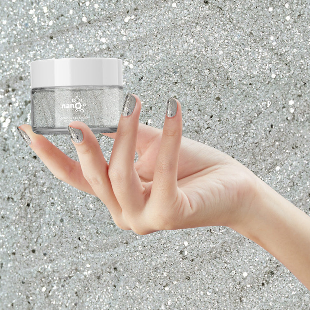 D 2934 Metallic Mirage Nail Dipping Powder – 30gm | Silver Metallic Dip Powder | Nail Dipping System