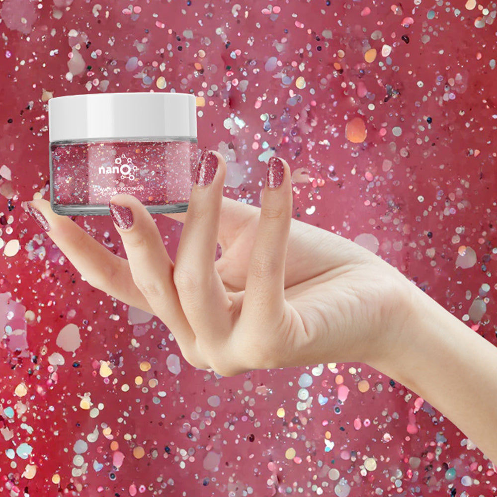 D 2938 Pink Pixie Nail Dipping Powder – 30gm | Sparkling Pink Dip Powder | Nail Dipping System