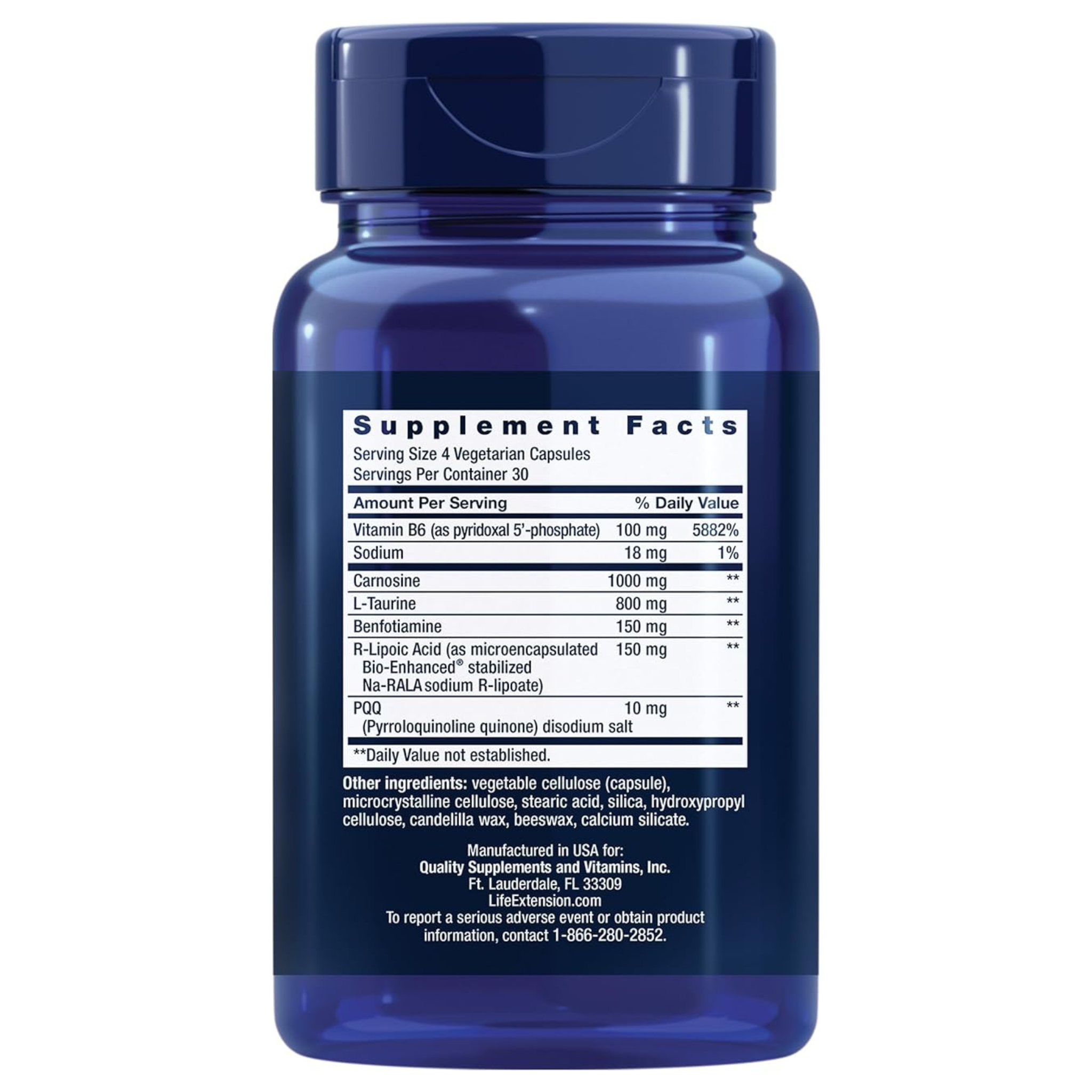 Life Extension Mitochondrial Energy Optimizer with PQQ - Supports Cellular Energy, Brain Health, and Anti-Aging, 120 Capsules