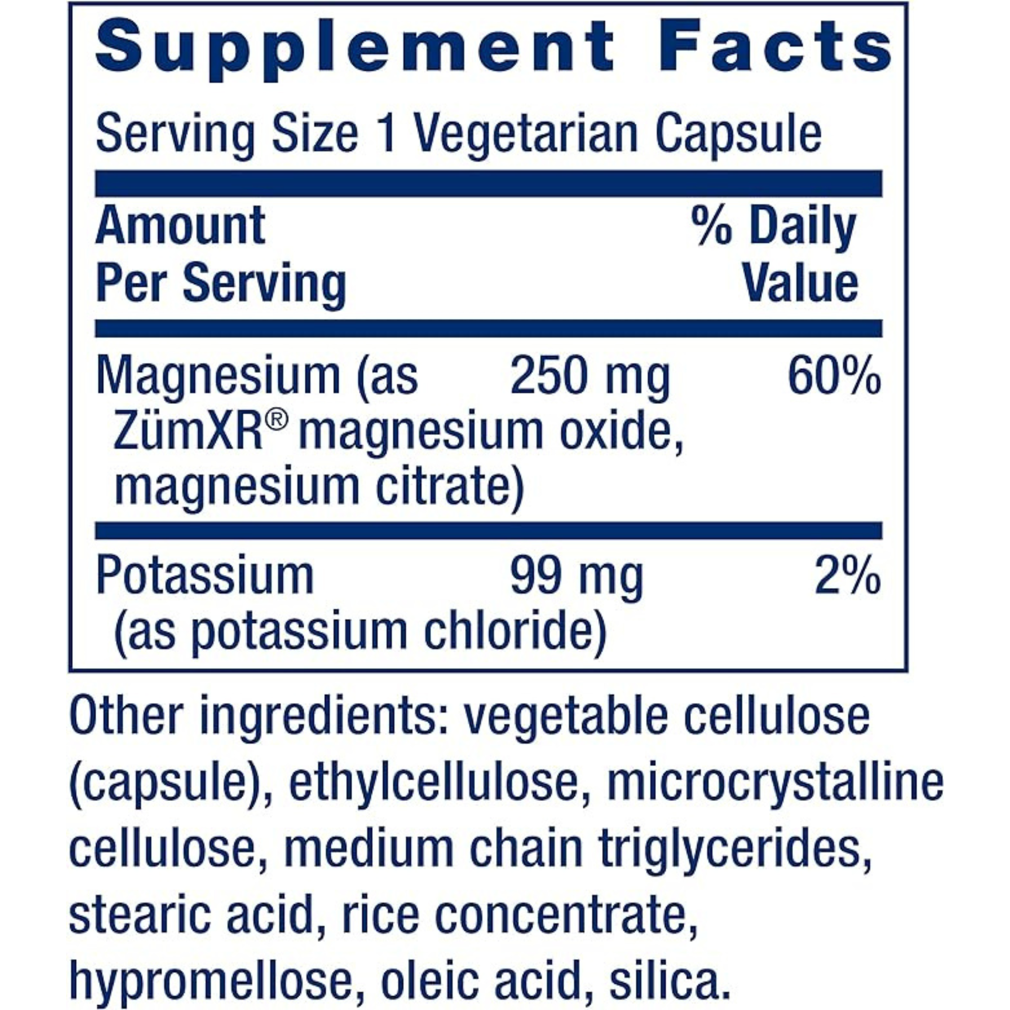 Life Extension Dual-Action Potassium and Extend-Release Magnesium Capsules, 60 Vegetarian Capsules