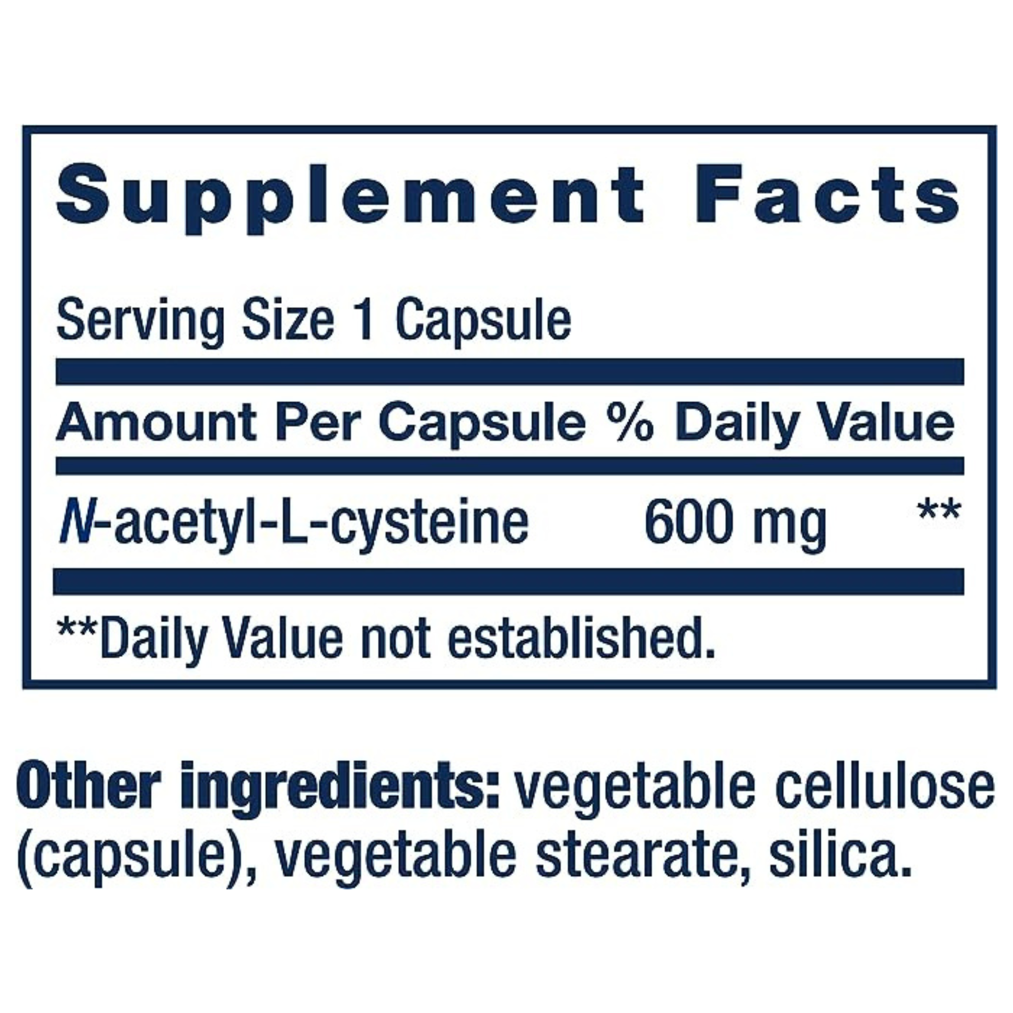 Life Extension N-Acetyl-L-Cysteine (NAC) - Antioxidant & Respiratory Support, Liver Function, Immune Response, 600 mg, 60 Capsules