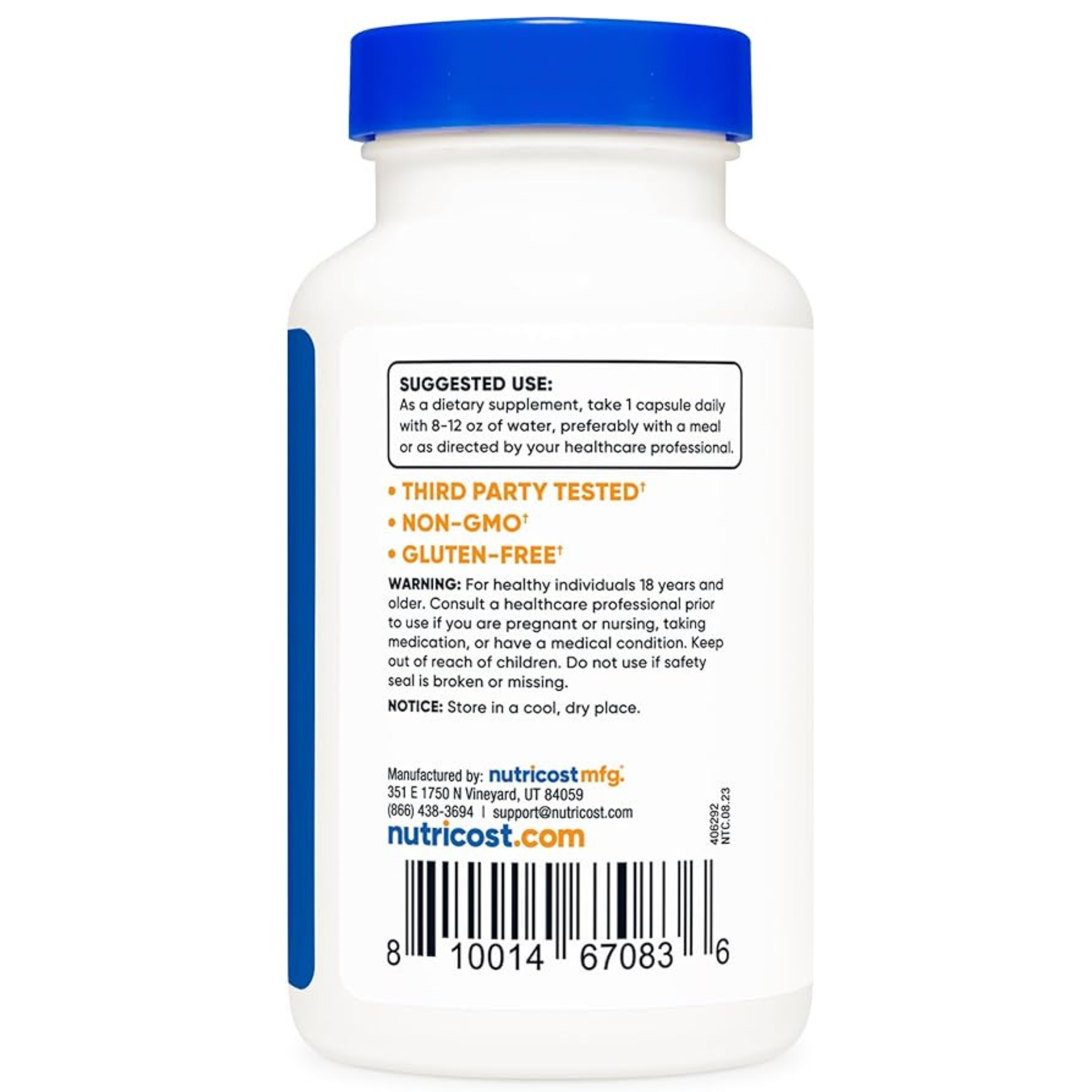 Nutricost Ox Bile Capsules - Supports Daily Health (500mg) - 120 Capsules