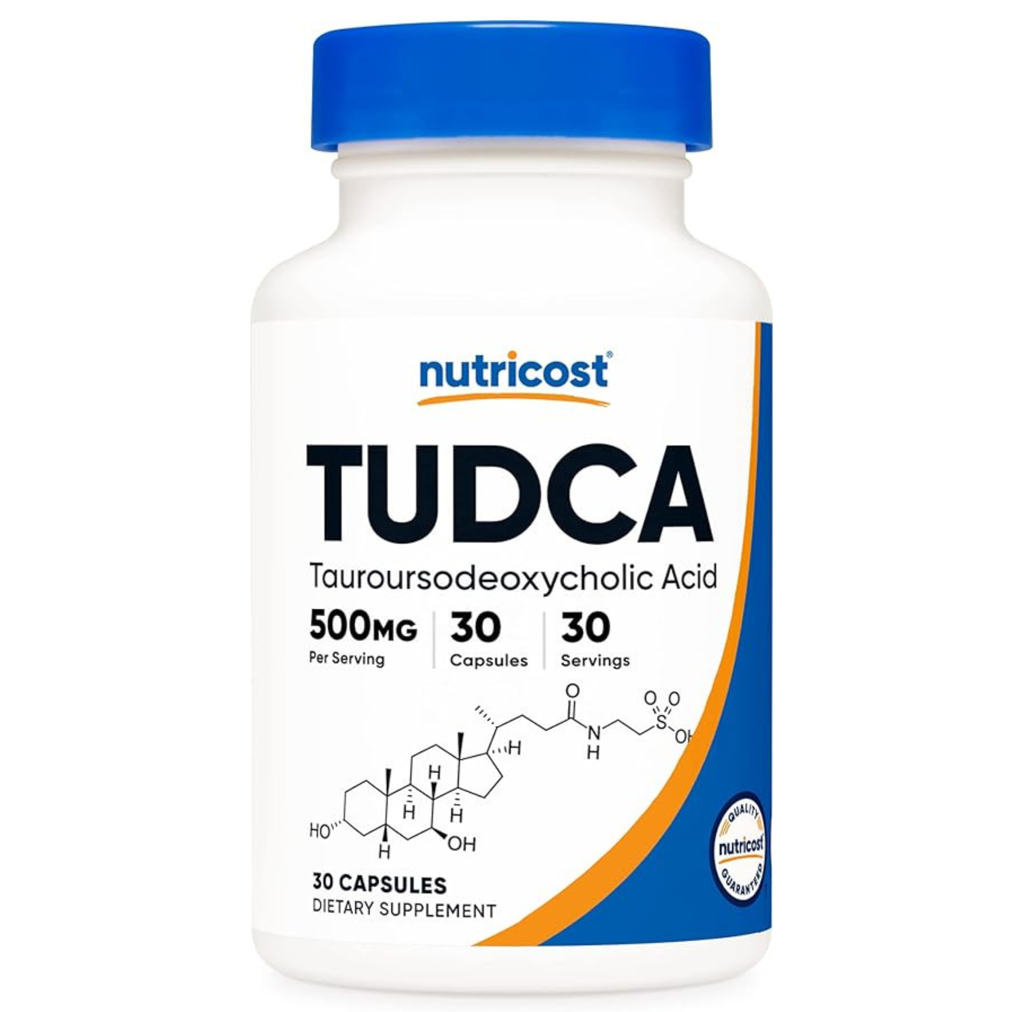 Nutricost Tudca 500mg, 30 Capsules (Tauroursodeoxycholic Acid) - Premium Quality, Gluten Free