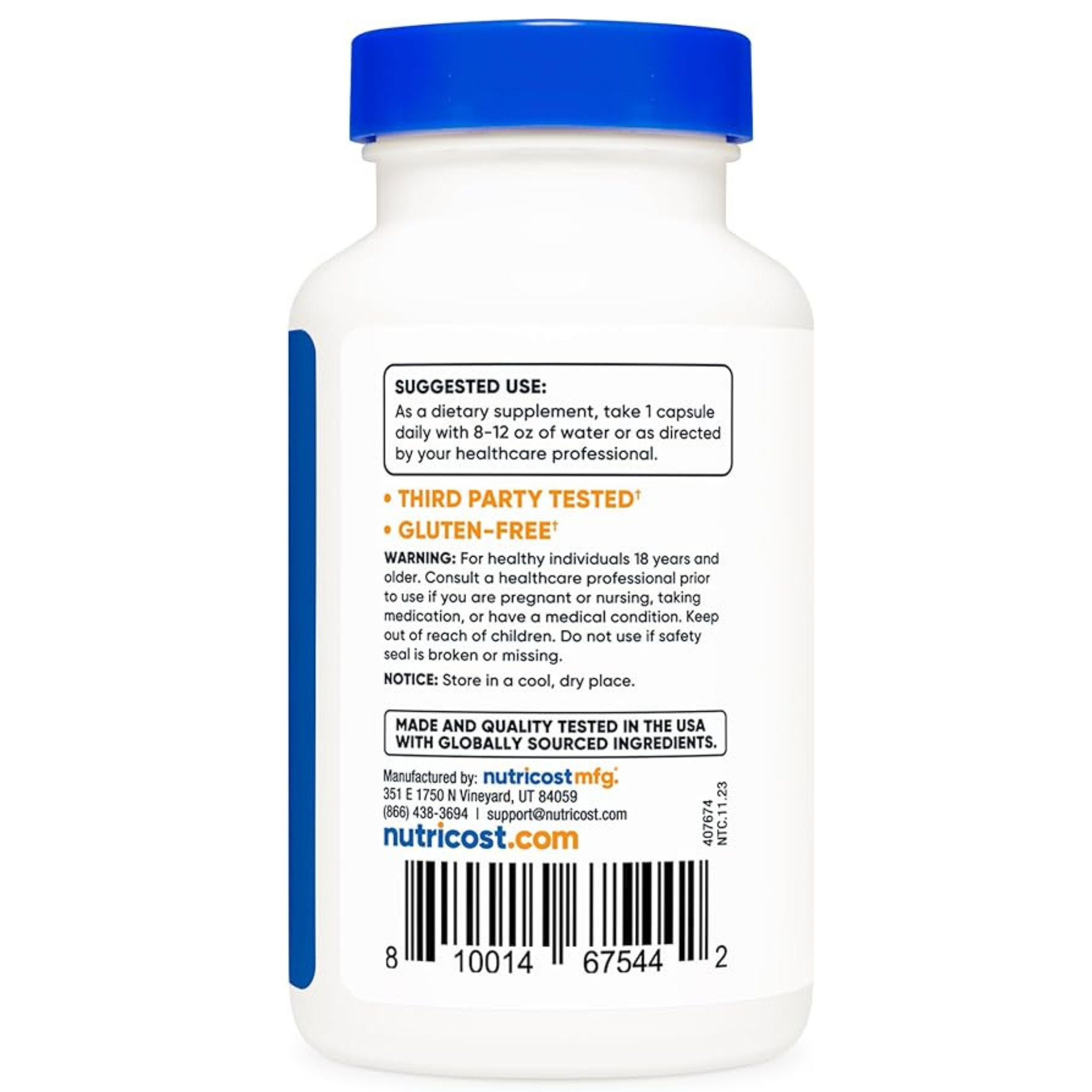 Nutricost Vitamin B2 (Riboflavin) Capsules (400 MG) (120 Capsules)