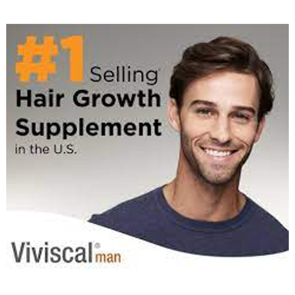 Viviscal Man Hair Growth Supplements For Men | Effective Hair Loss Solutions for Men - 180 Tabs (3 month Supply)