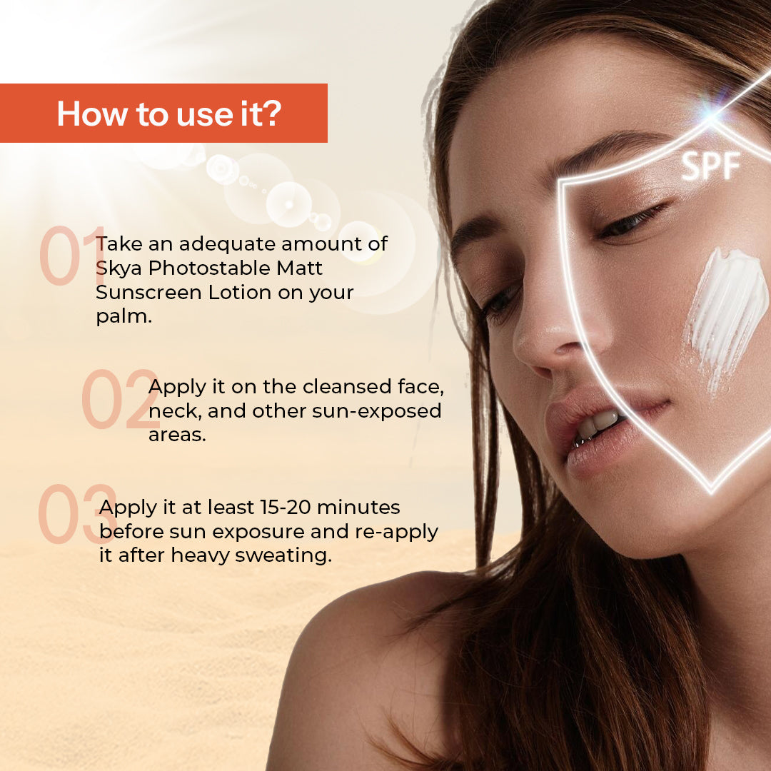 Skya Sunscreen Lotion, Cream & Gel Combo