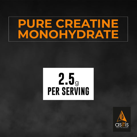 AS-IT-IS Nutrition 100% Pure Creatine Monohydrate for Muscle Building 250 gm