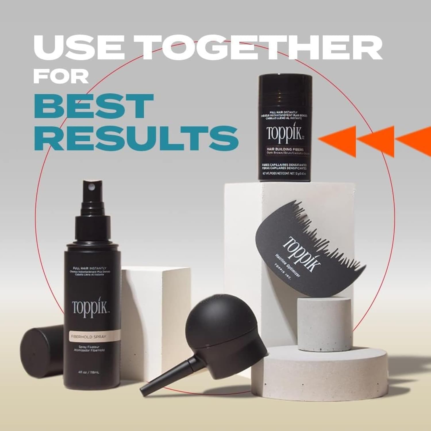 Toppik Hair Perfecting Tool Kit 3pcs Set