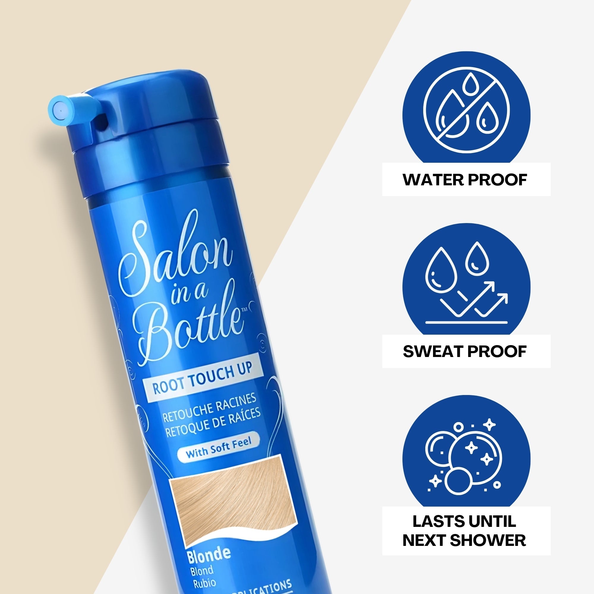 Salon in a Bottle - Instant, Long-Lasting Root Concealer Spray to Cover Roots for Women - Blonde (50 Applications) 60 ml