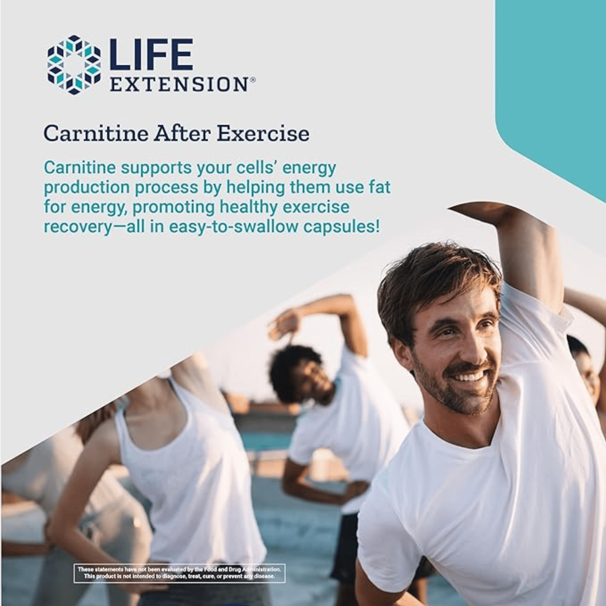 Life Extension Optimized Carnitine - Cellular Energy, Heart & Brain Health, Exercise Recovery, 60 Capsules