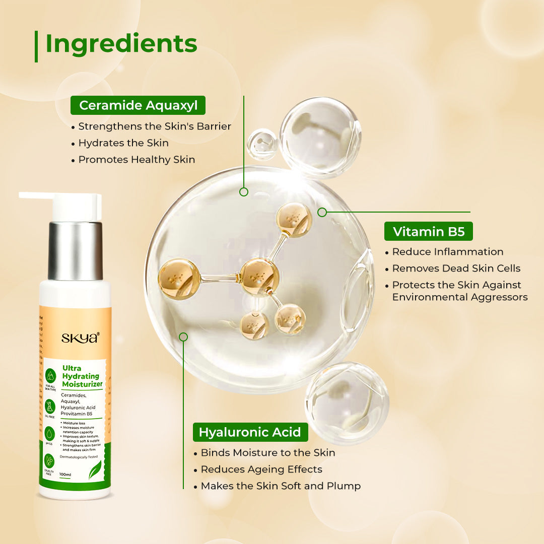 Skya Oxybenzone & OMC Free Encapsulated Sunscreen Cream & Ultra Hydrating Moisturizer