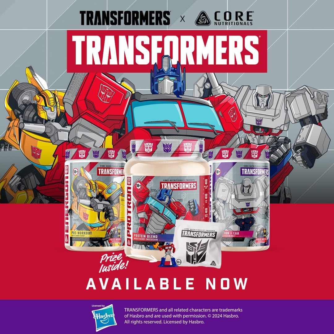 Core Nutritionals Transformers Protron Protein Blend – 25 g Whey + Casein Protein with Digestive Enzymes & MCTs - Cookies N Cream