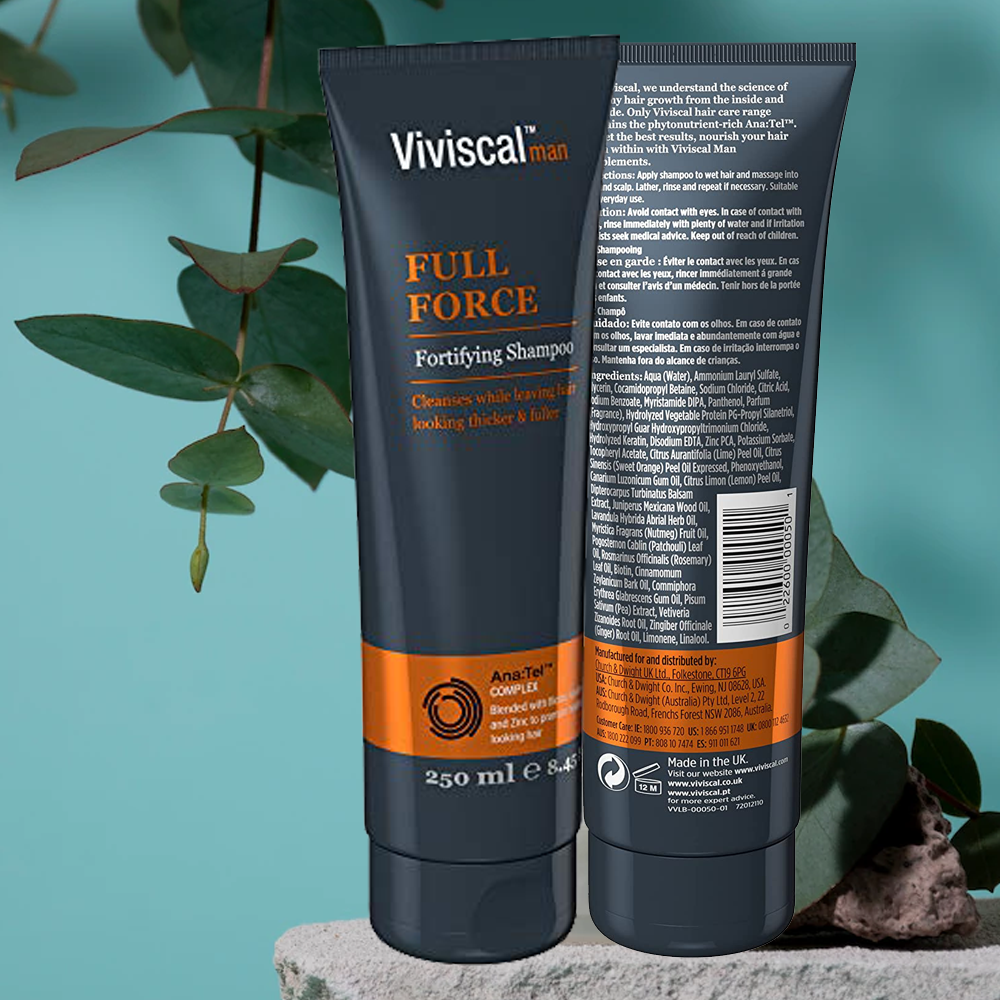 Viviscal Full Force Fortifying Shampoo For Men - 250ml