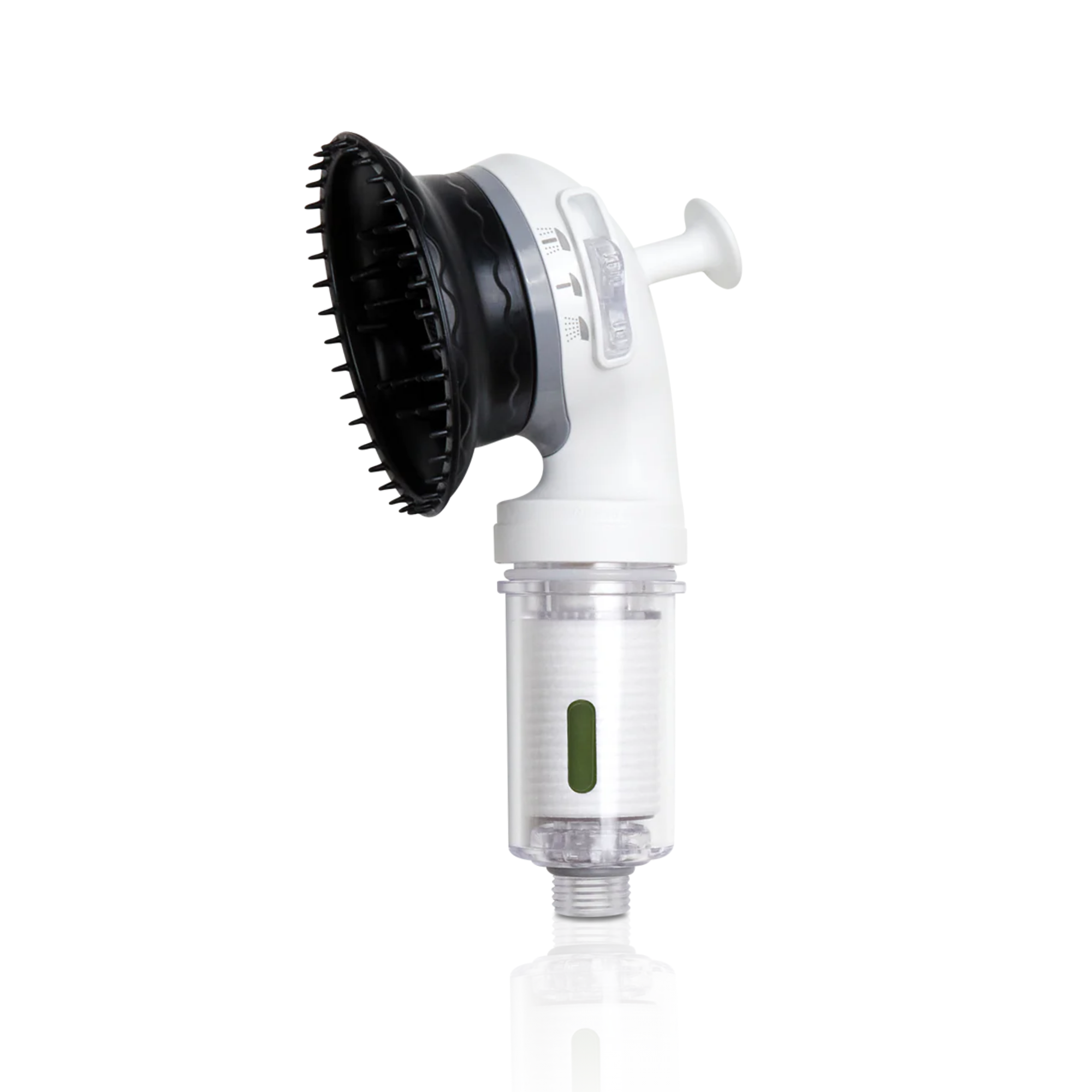 K-HeadSpa Water Filtration Shower System with Massage Head, Activated Carbon Filter, Vitamin Gel & Holder – Green Lemon