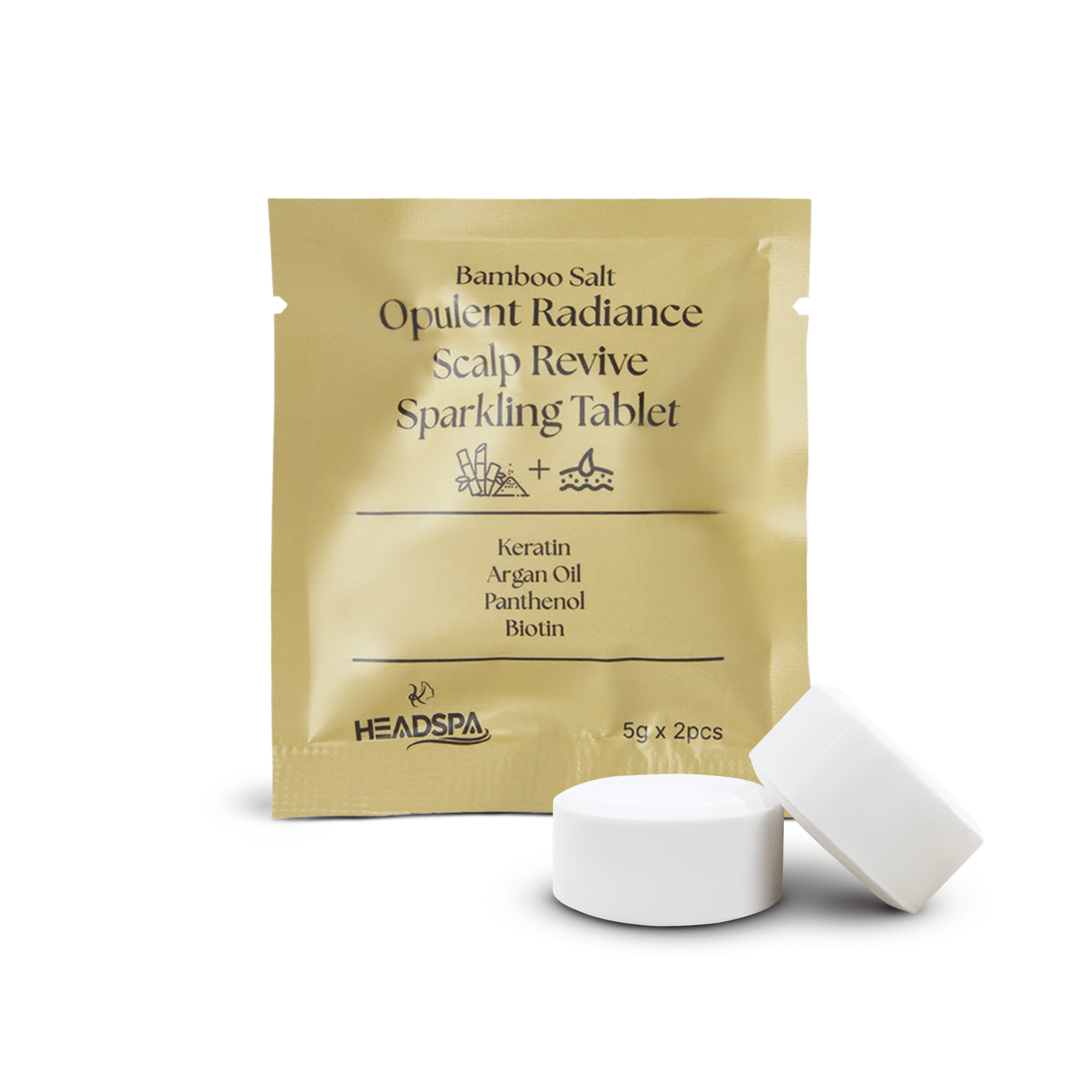 K-HeadSpa Bamboo Salt Sparkling Tablet for Opulent Radiance Scalp Revive