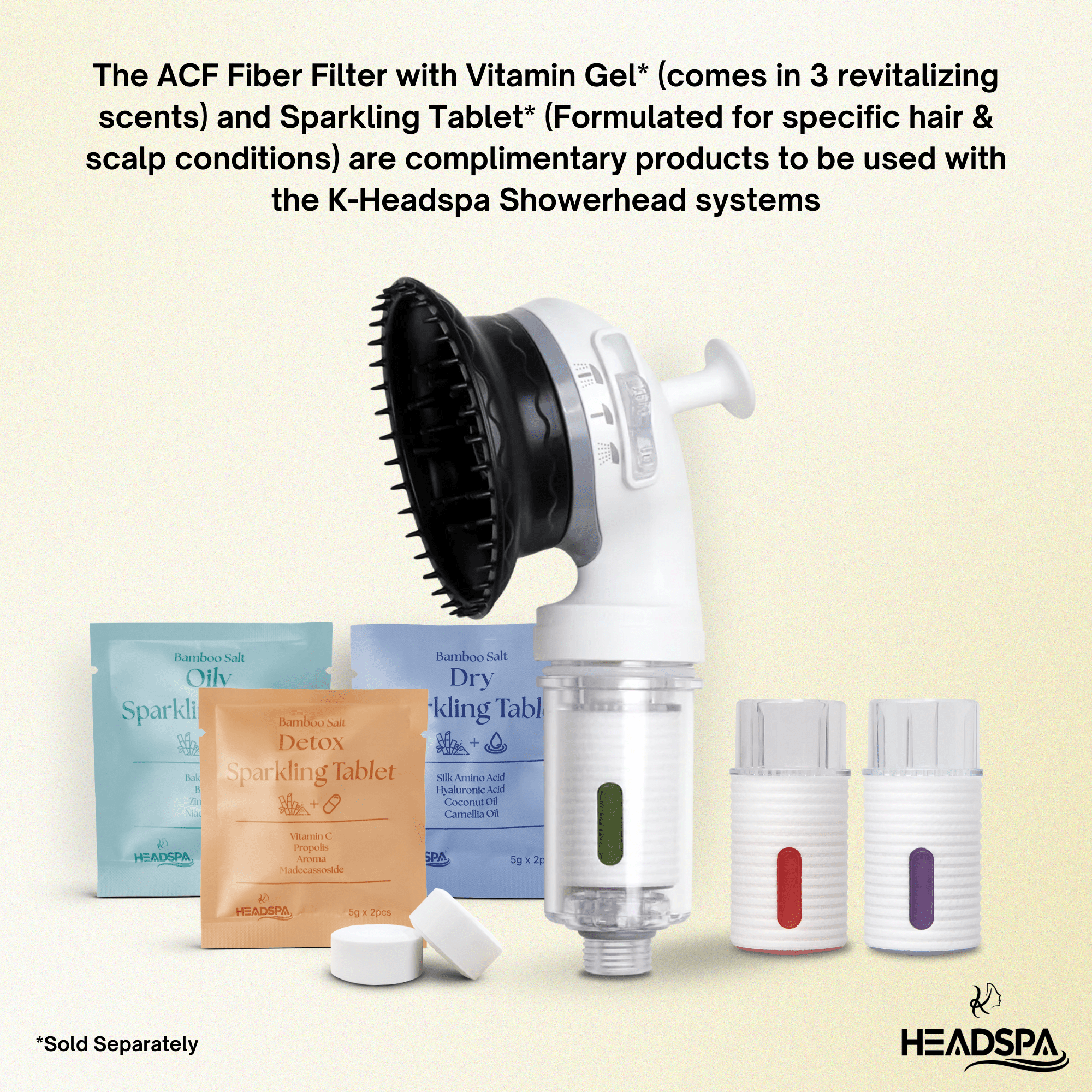 K-HeadSpa Bamboo Salt Sparkling Tablet for Opulent Radiance Scalp Revive