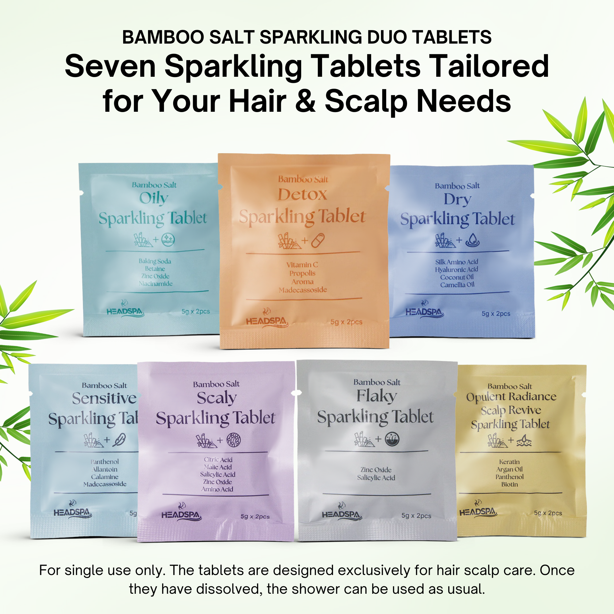 K-HeadSpa Korean Shower Head Therapy Kit – Green Lemon Essence