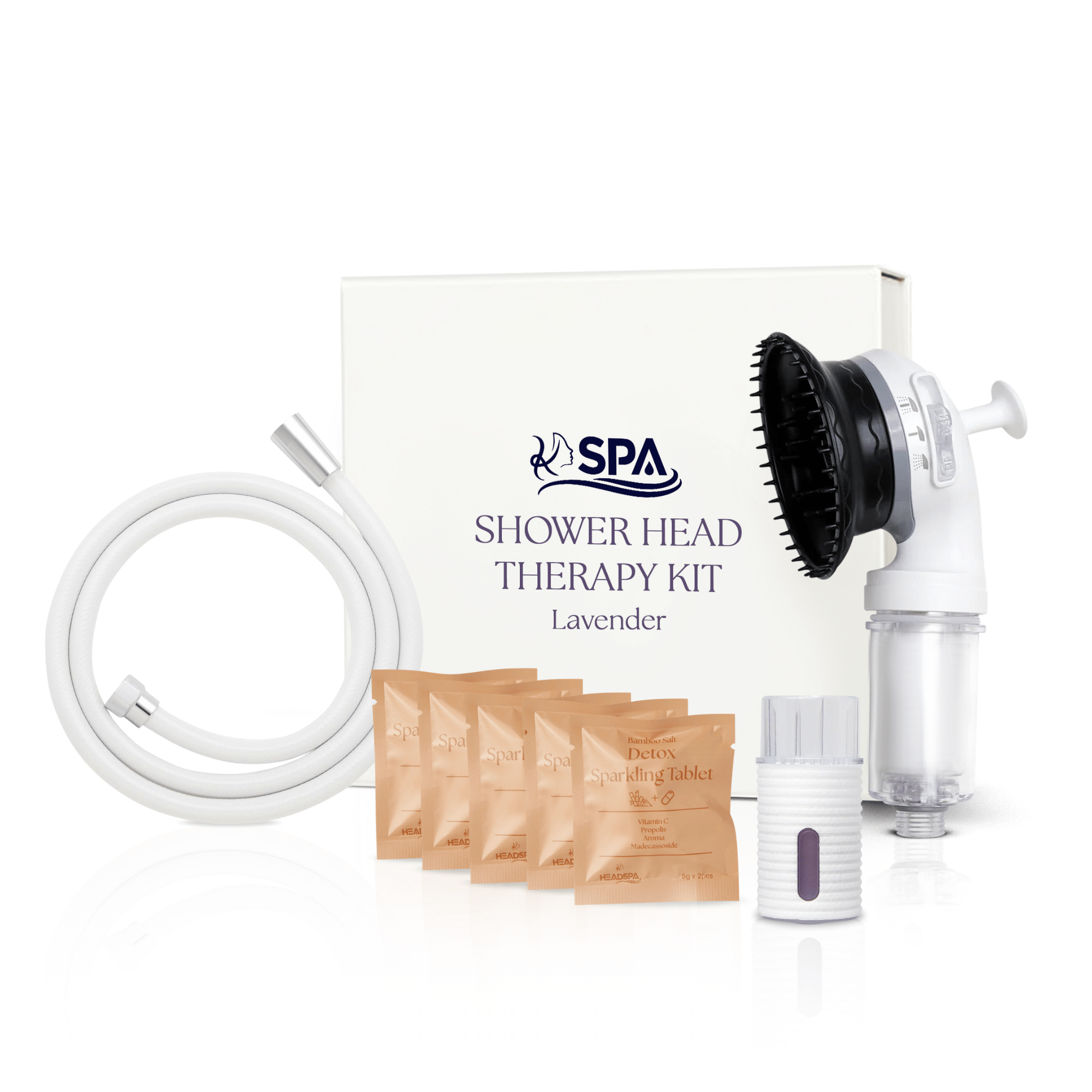 K-HeadSpa Korean Shower Head Therapy Kit – Lavender Essence