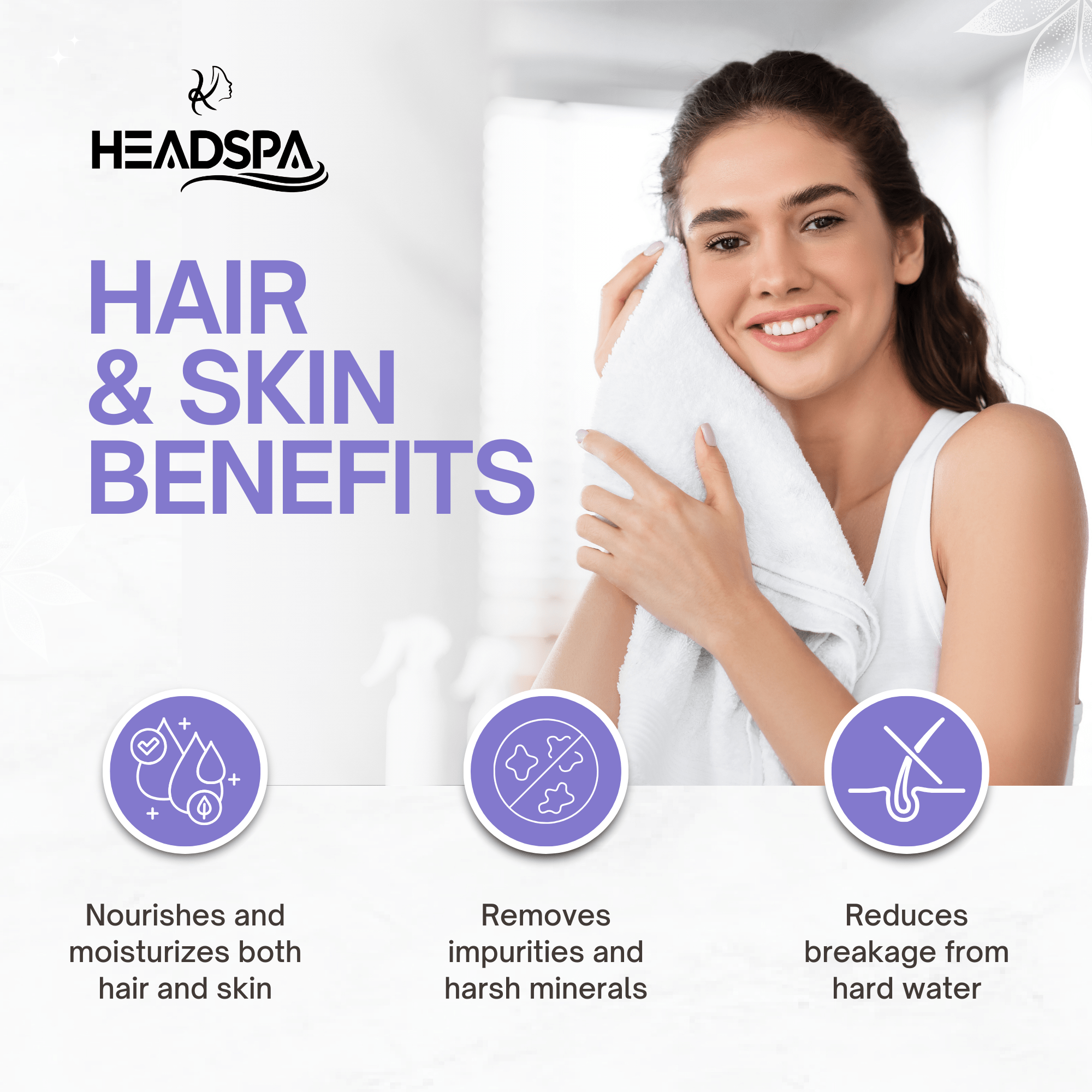 K-HeadSpa Korean Shower Head Therapy Kit – Lavender Essence
