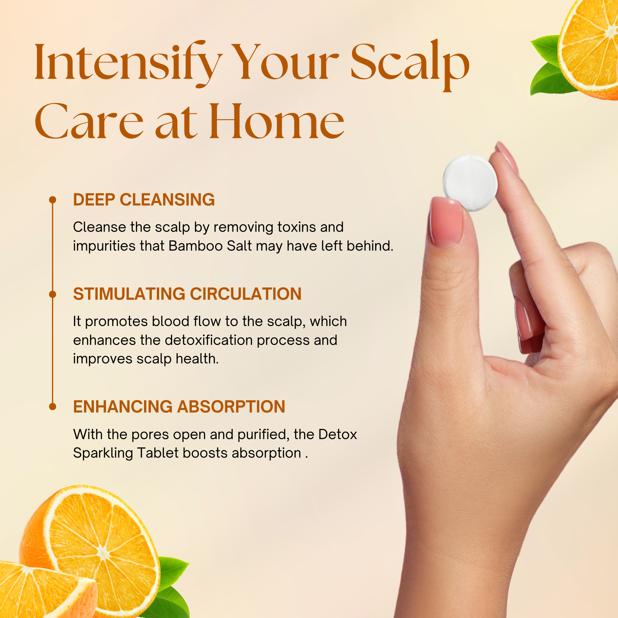 K-HeadSpa Bamboo Salt Sparkling Tablet for Detox Scalp