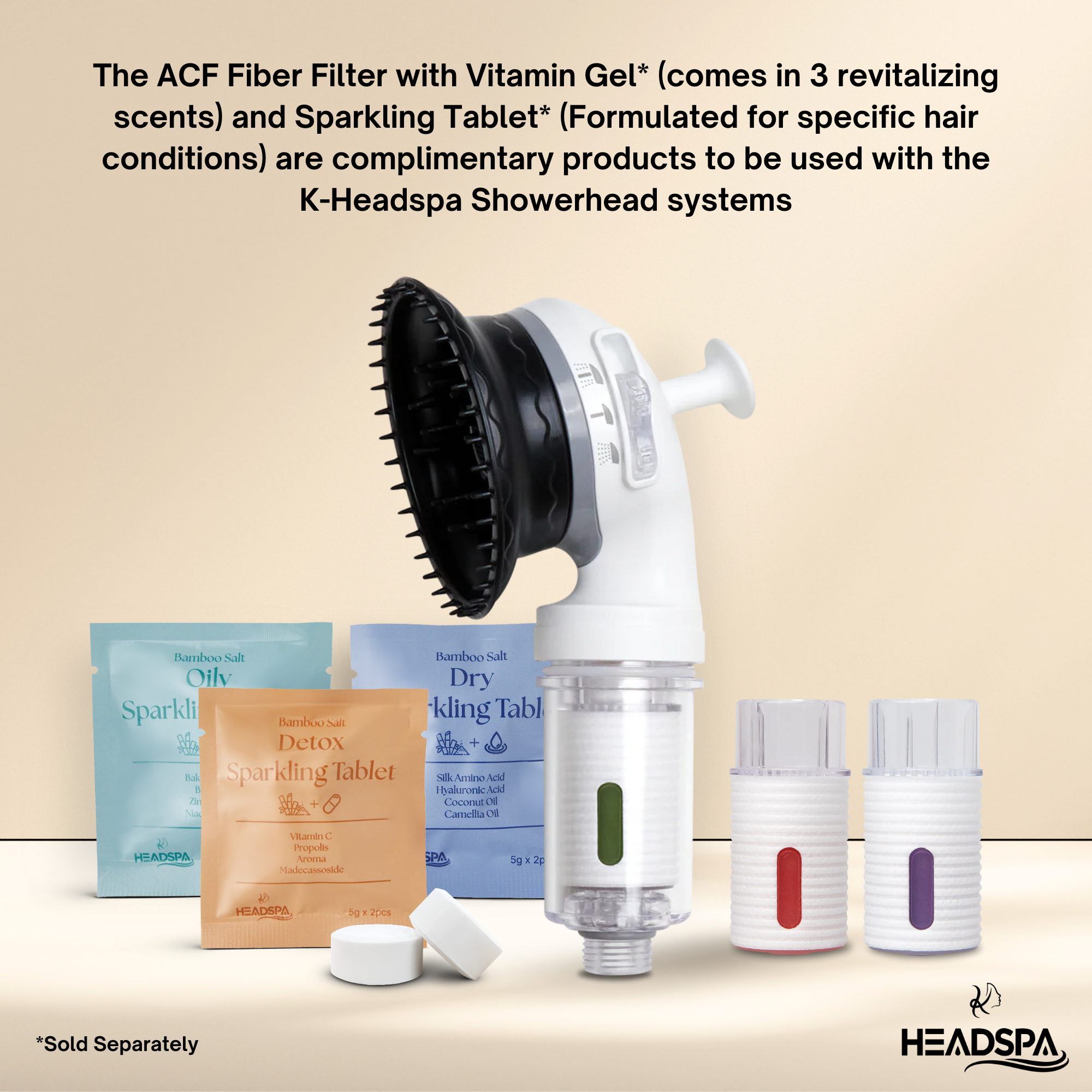 K-HeadSpa Bamboo Salt Sparkling Tablet for Detox Scalp